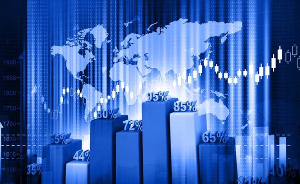 Grafico di Borsa — Foto Stock