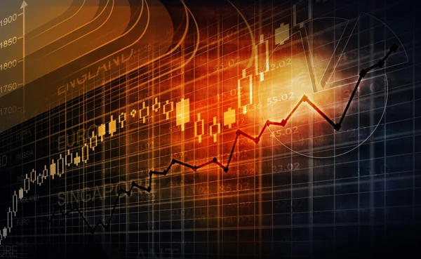 Börsendiagramm — Stockfoto