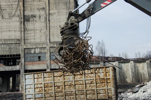 Riciclaggio di rottami metallici — Foto Stock