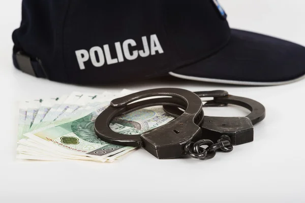 Esposas, dinero y policía . —  Fotos de Stock