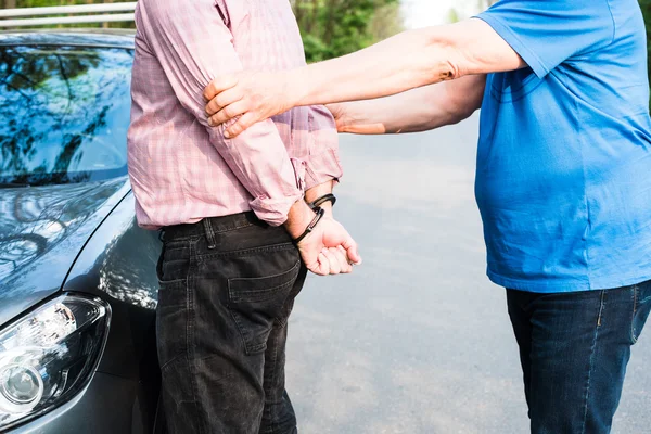 The arrest of a man — Stock Photo, Image