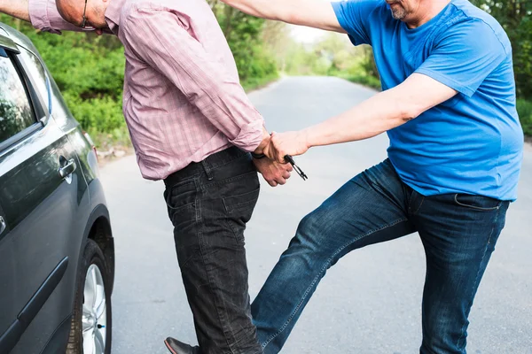 De arrestatie van een man — Stockfoto