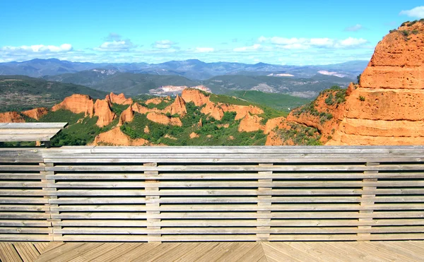 Balcony to see "Las Medulas", ancient Roman mines, Leon (Spain). — Stock Photo, Image