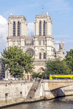 Notre dame Katedrali. Paris, Fransa. 