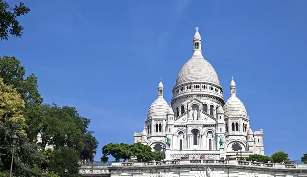 Kutsal Kalp Bazilikası'na. Paris, Fransa. — Stok fotoğraf