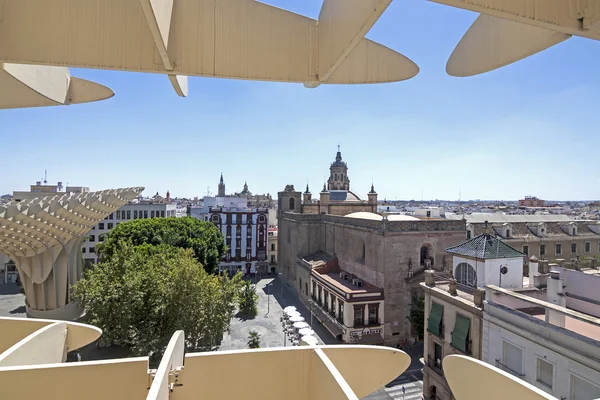 SEVILLA, ESPANHA - 15 de agosto: Sevilha vista da Metropol Parasol i — Fotografia de Stock