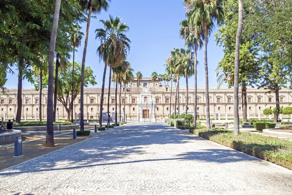 Budova parlamentu Andalusie, Sevilla, Španělsko — Stock fotografie