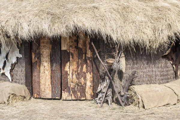 Entrance of the typical cantabrian house. Los Corrales de Buelna Royalty Free Stock Photos