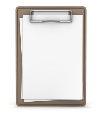 Beyaz izole boş Pano.