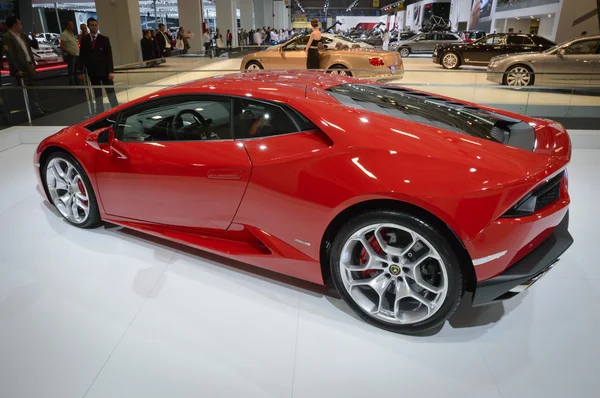 Kırmızı Lamborghini Huracan — Stok fotoğraf