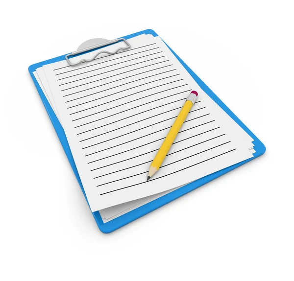 Notepad and pencil — Stock Photo, Image