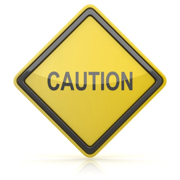 Road Sign - Caution — Stock Photo, Image