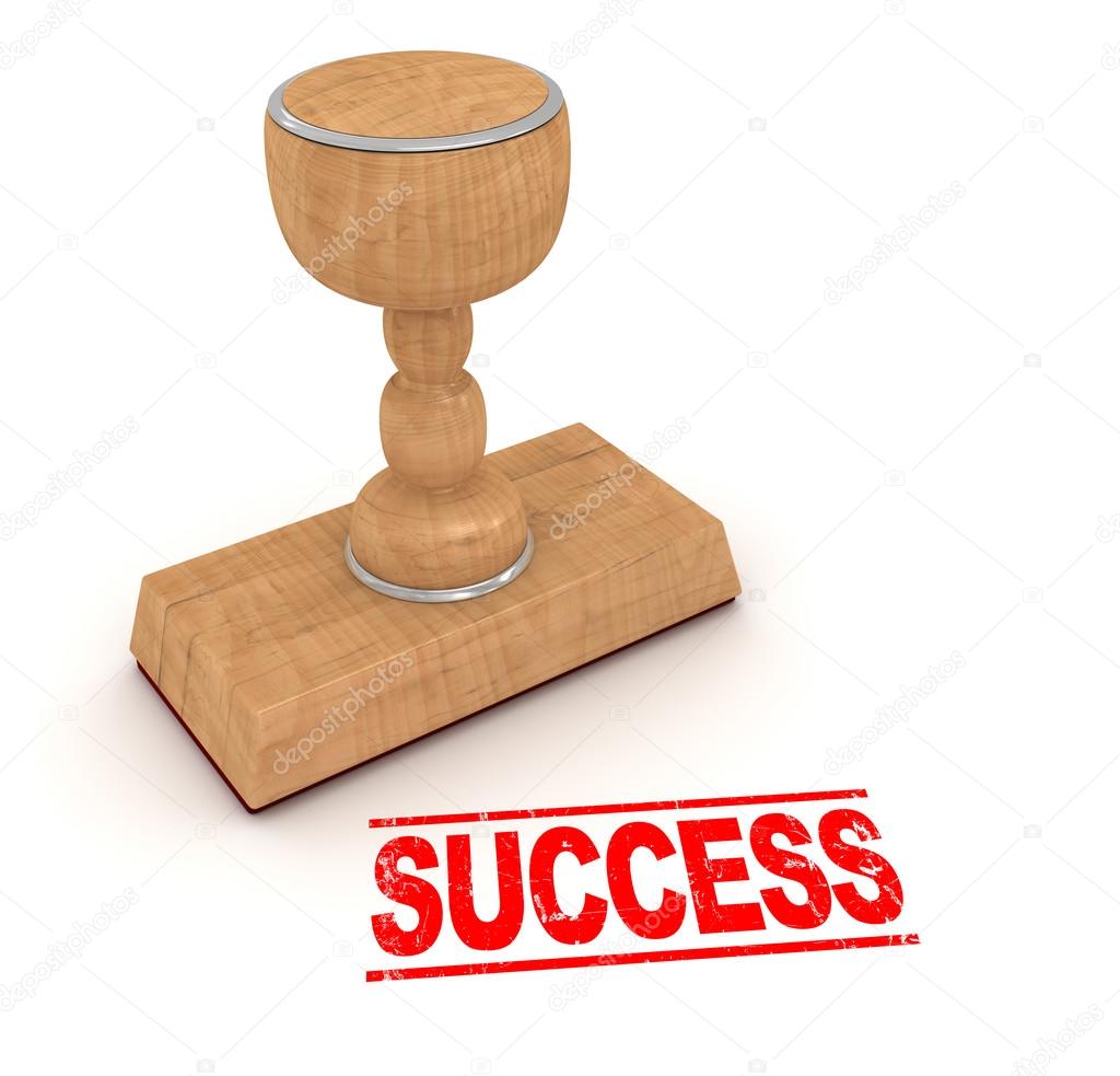 Rubber stamp - success