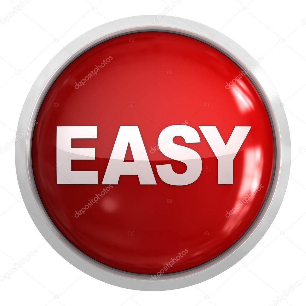 Easy button — Stock Photo © adempercem #77071611
