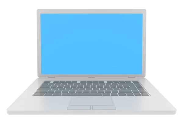 Blauw scherm laptop — Stockfoto