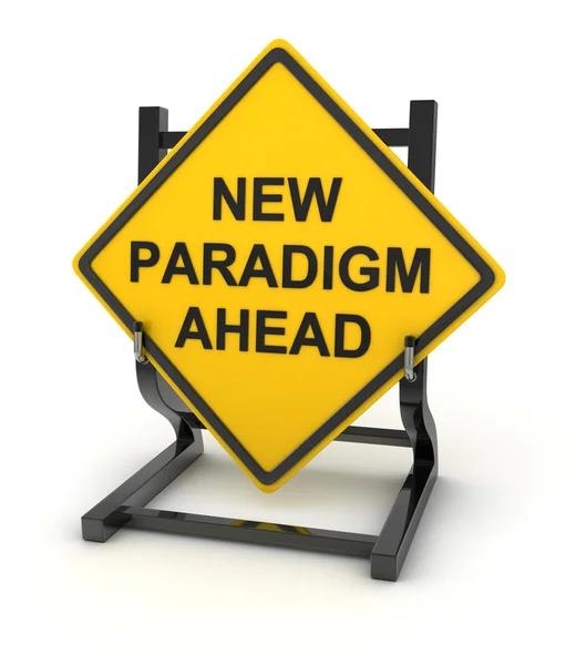 Road sign - new paradigm — Stock Photo, Image