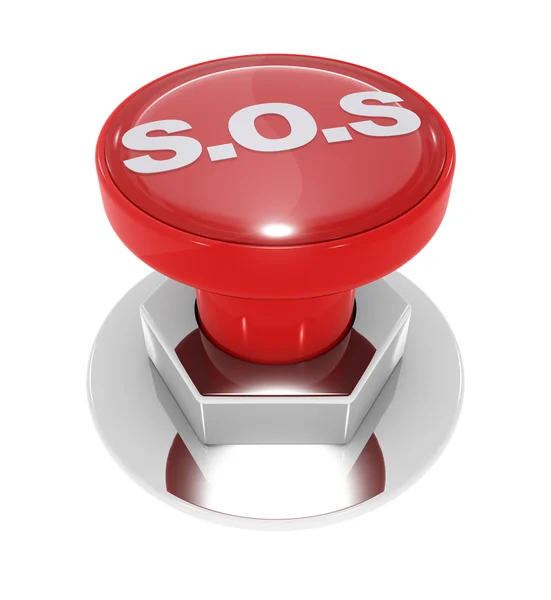 Sos button — Stock Photo, Image