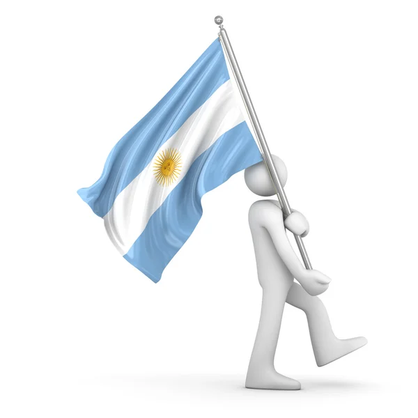 Argentinische Flagge — Stockfoto