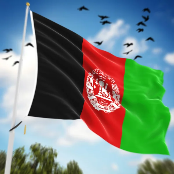 Flag of Afghanistan — Stock Photo, Image