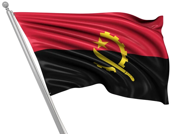 Bandeira de Angola — Fotografia de Stock