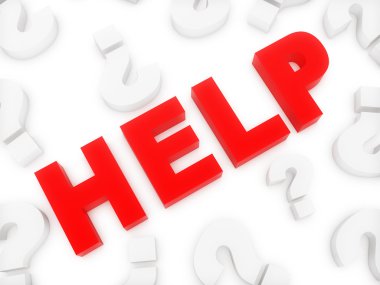 Yardım ve soru işareti