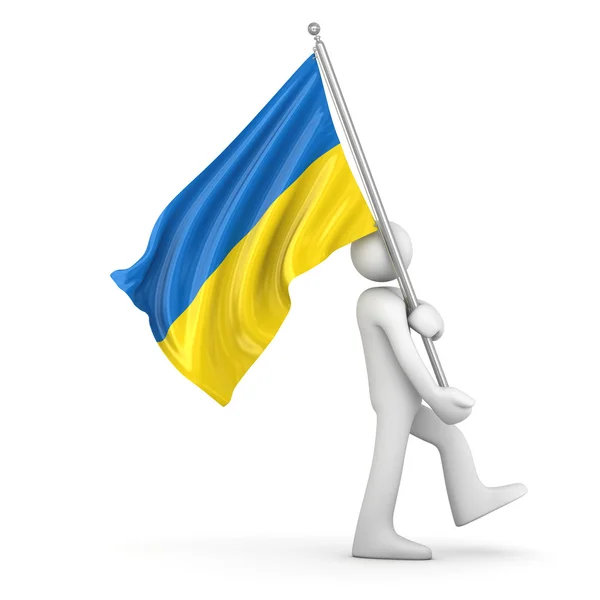 Ukrayna bayrağı — Stok fotoğraf