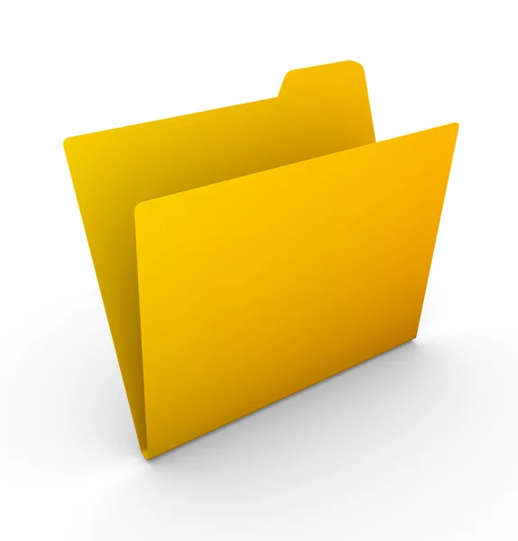 Жовтий папки — стокове фото