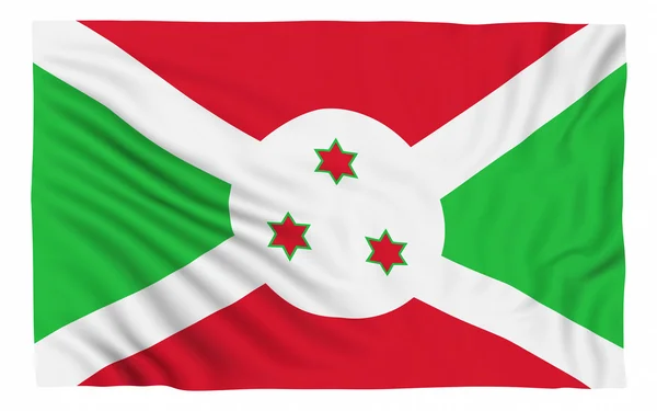 Bandiera del Burundi — Foto Stock