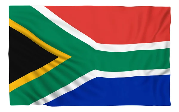 Sydafrikas flagga — Stockfoto