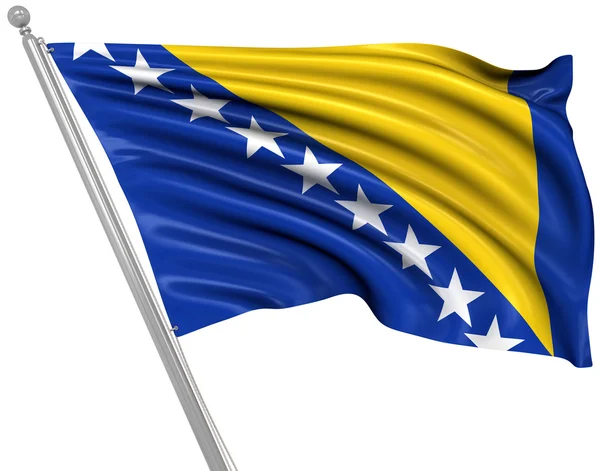 Bandera de Bosnia y Herzegovina —  Fotos de Stock