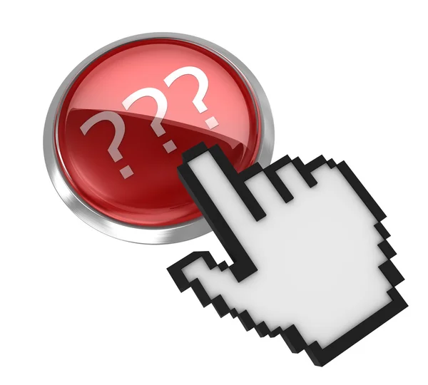 Question mark button — Stock Photo, Image