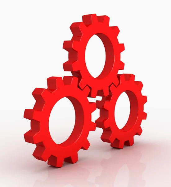 Red gear — Stock Photo, Image