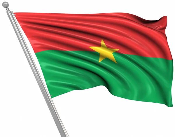 Bandeira de Burkina Faso — Fotografia de Stock