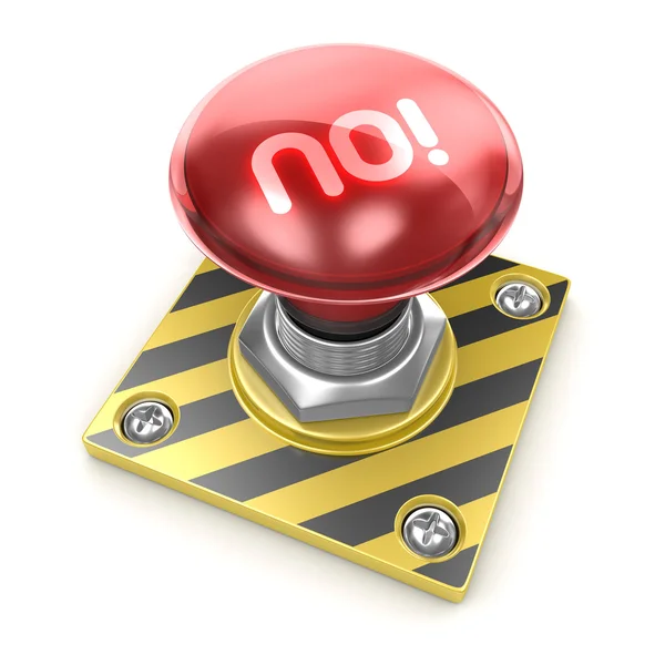 No! button — Stock Photo, Image