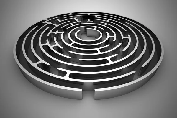 Cirkel labyrint — Stockfoto