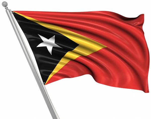 Bandeira de Timor Leste — Fotografia de Stock