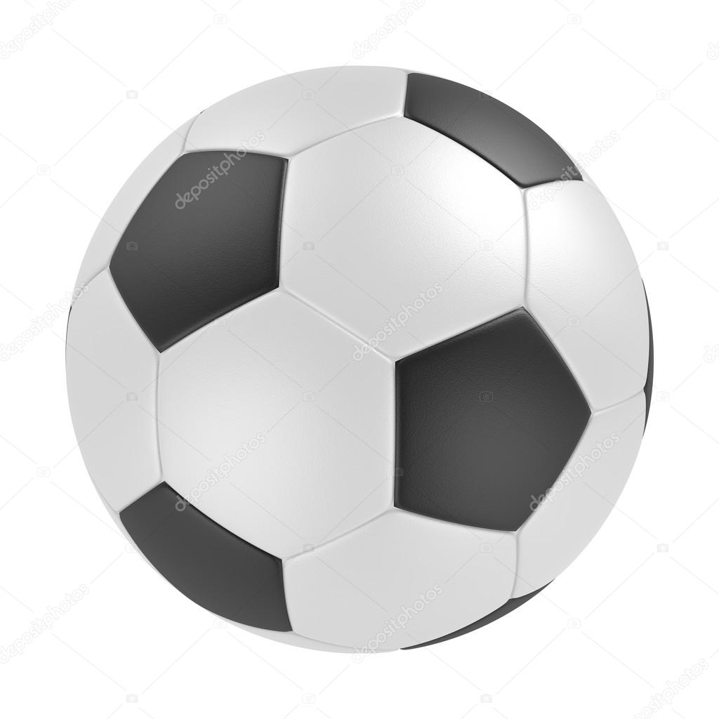 Isolated soccer ball