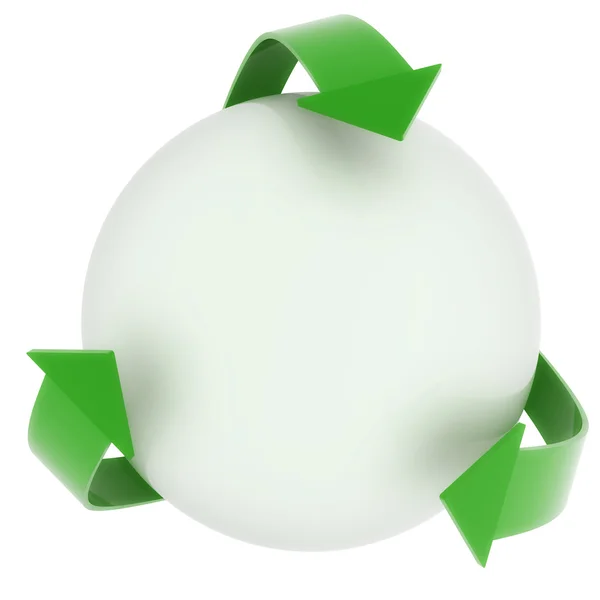 Recyclingschild — Stockfoto