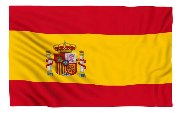 Vlag van Spanje voeren — Stockfoto