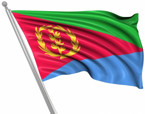 Флаг Эритреи — стоковое фото