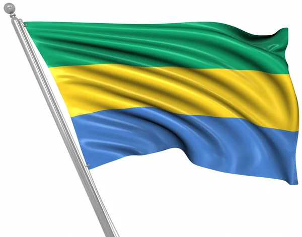 Drapeau du Gabon — Photo