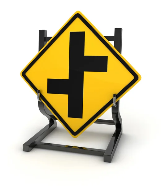 Road sign - crossroad — Stock Photo, Image