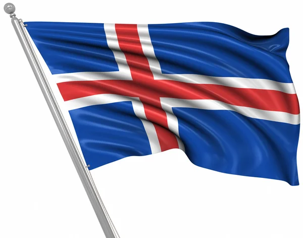 Drapeau de l'Islande — Photo