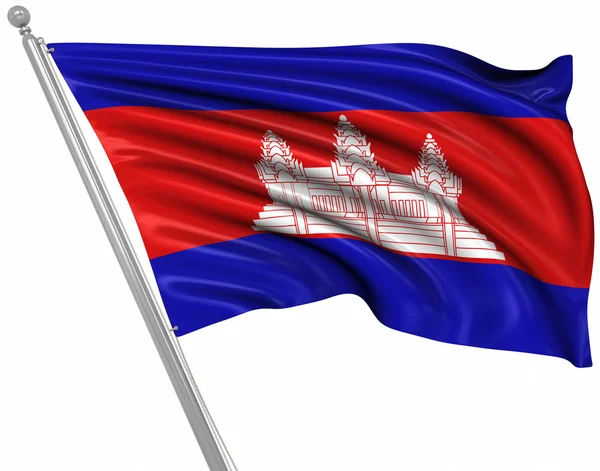 Bandeira do Camboja — Fotografia de Stock