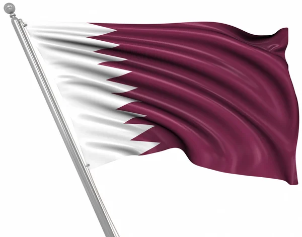 Bandera de Qatar — Foto de Stock