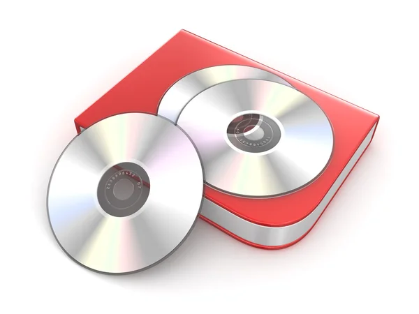 CD nebo Dvd box — Stock fotografie