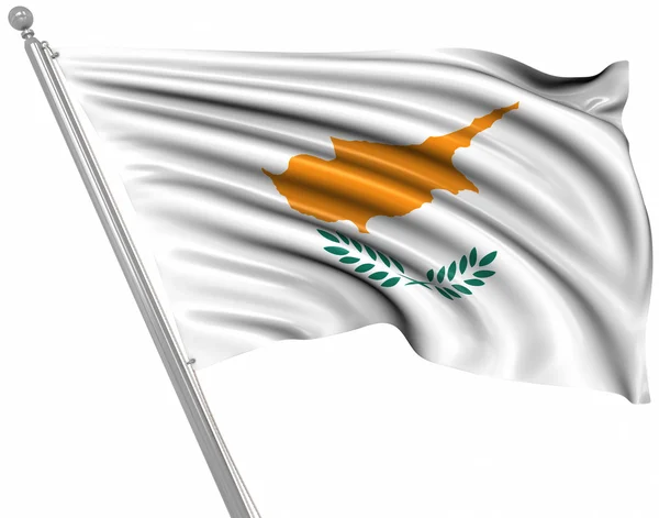 Vlag van cyprus — Stockfoto