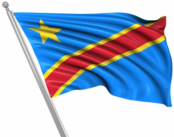 Bandera de la República Democrática del Congo —  Fotos de Stock