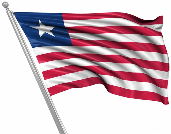 Vlag van liberia — Stockfoto