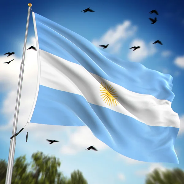 Bandeira da Argentina — Fotografia de Stock